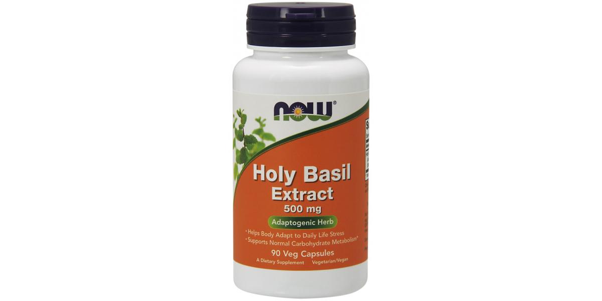 NOW Foods Holy Basil Extract 500mg 90 vcaps Bodybuilding and