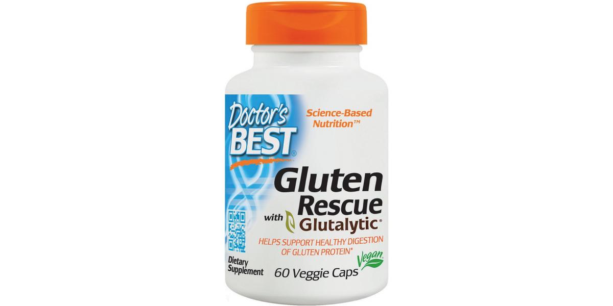 Doctor's Best Gluten Rescue with Glutalytic - 60 vcaps - Bodybuilding ...