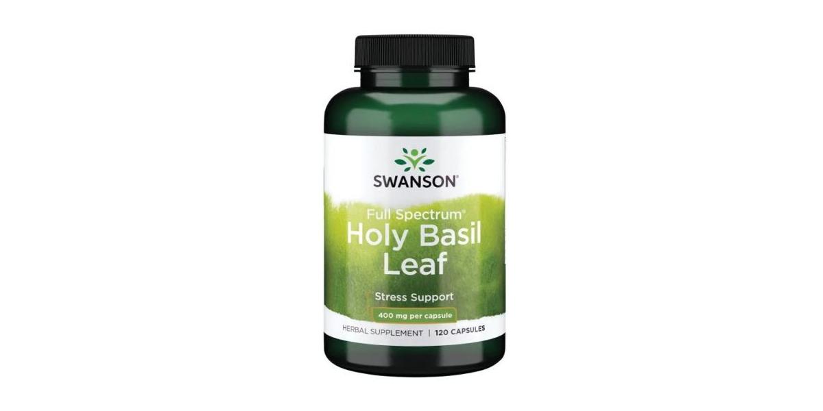 Swanson Holy Basil Leaf 400mg 120 caps Bodybuilding and