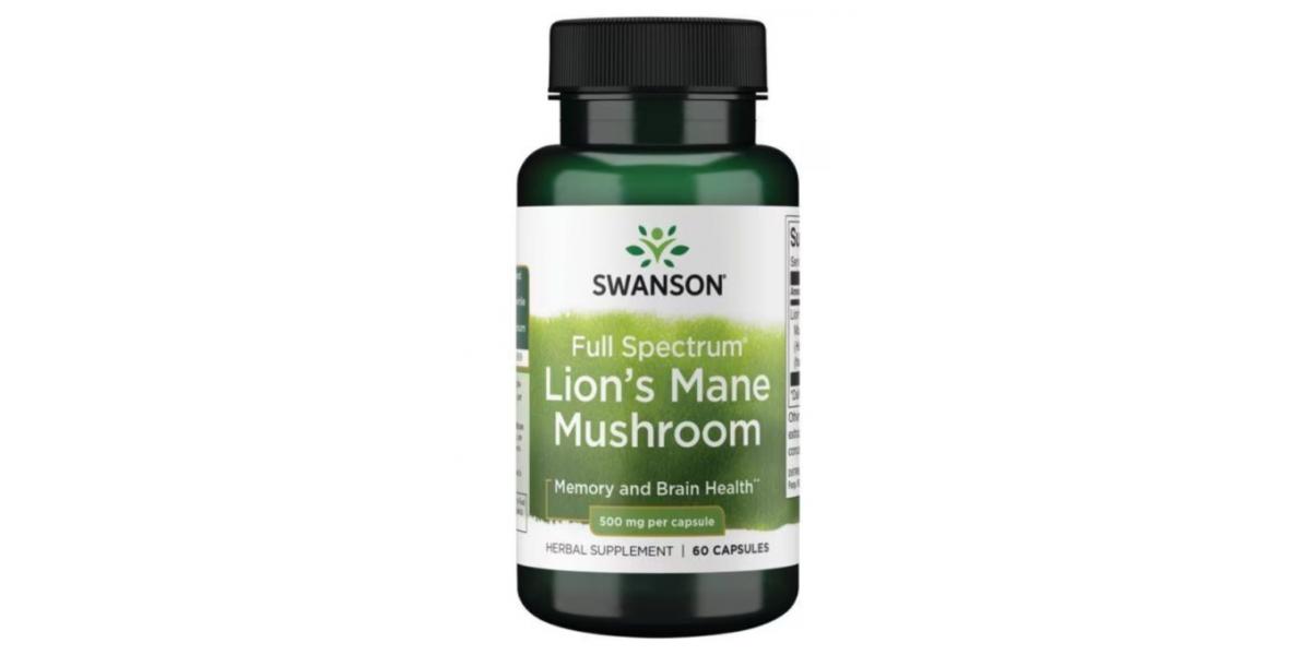 Swanson Full Spectrum Lion s Mane Mushroom 500mg 60 caps