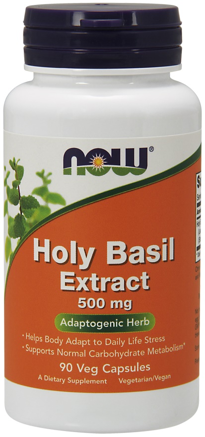 NOW Foods Holy Basil Extract 500mg 90 vcaps Bodybuilding and