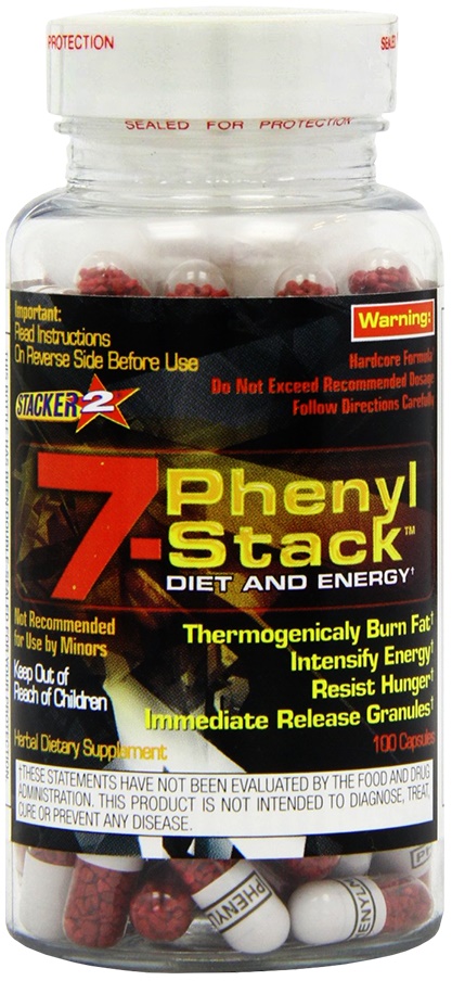 Stacker2 Europe Stacker 2 7 Phenyl Stack 100 caps Bodybuilding