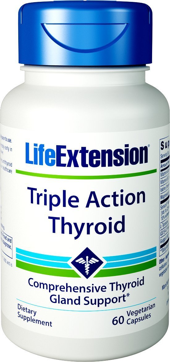 Life Extension Triple Action Thyroid - 60 Vcaps - Bodybuilding And ...