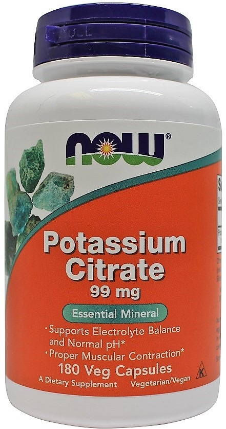 NOW Foods Potassium Citrate - Bodybuilding and Sports Supplements