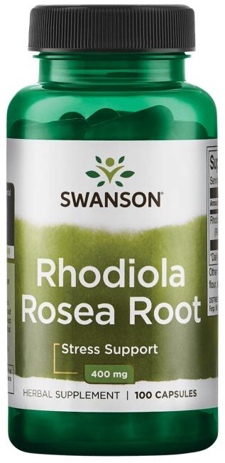 Swanson Rhodiola Rosea Root, 400mg - 100 Caps - Bodybuilding And Sports ...