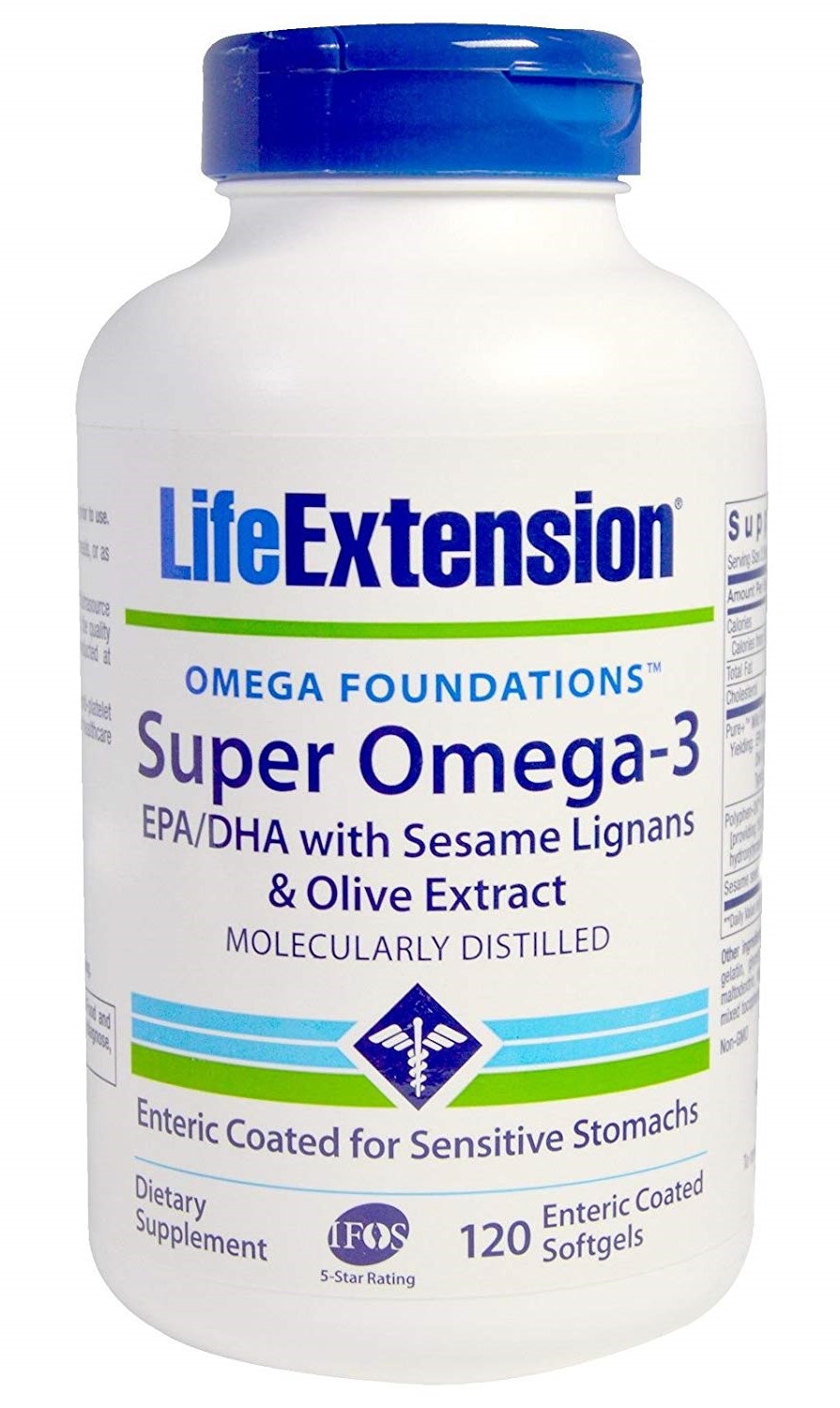 Life Extension Super Omega-3 EPA/DHA With Sesame Lignans & Olive ...