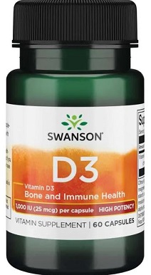 Swanson Vitamin D-3 - Bodybuilding and Sports Supplements